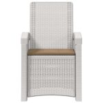 vidaXL Záhradné kreslo s funkciou sklápania - vzhľad ratan 2 pcs – Obrázok 5