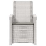vidaXL Záhradné kreslo s funkciou sklápania - vzhľad ratan 2 pcs – Obrázok 5
