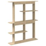 vidaXL Stenná polica Dub sonoma 102 x 20 x 130 cm Kompozitné drevo – Obrázok 5