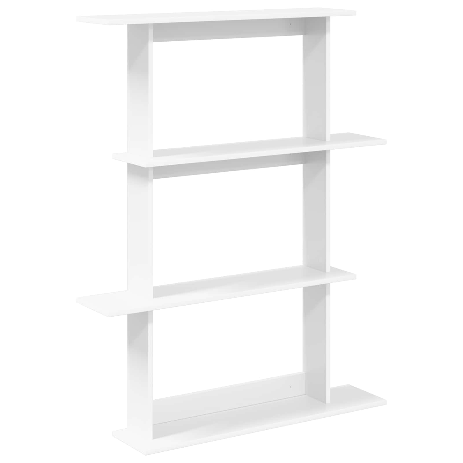 8012060_1.jpg vidaXL Stenná polica Biela 100 x 20 x 126 cm Kompozitné drevo – Obrázok 1