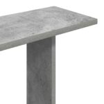 vidaXL Stenná polica Betónovo sivá 100 x 20 x 126 cm Kompozitné drevo – Obrázok 6