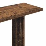 vidaXL Stenná polica Nástenná montáž Staré drevo 56 x 20 x 90 cm – Obrázok 6
