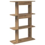 vidaXL Stenná polica Nástenná montáž Dub artisan 56 x 20 x 90 cm – Obrázok 5