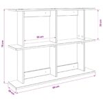 vidaXL Stenná polica Nástenná montáž Dub sonoma 100 x 20 x 75 cm – Obrázok 7