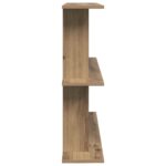 vidaXL Stenná polica Nástenná montáž Dub artisan 100 x 20 x 75 cm – Obrázok 4
