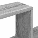 vidaXL Závesná polica Nástenná montáž Sivý Sonoma 87 x 20 x 55 cm – Obrázok 6