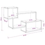 vidaXL Závesná polica Nástenná montáž Sivý Sonoma 87 x 20 x 55 cm – Obrázok 7