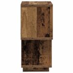 vidaXL Závesná polica Nástenná montáž Staré drevo 87 x 20 x 55 cm – Obrázok 4