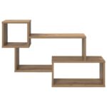 vidaXL Závesná polica Nástenná montáž Dub artisan 87 x 20 x 55 cm – Obrázok 3