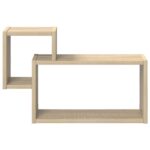vidaXL Stenná polica Nástenná montáž Dub sonoma 55 x 15 x 35 cm – Obrázok 3