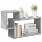 vidaXL Stenná polica Nástenná montáž Betónovo sivá 55 x 15 x 35 cm – Obrázok 2