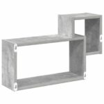 vidaXL Stenná polica Nástenná montáž Betónovo sivá 55 x 15 x 35 cm – Obrázok 5