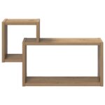 vidaXL Stenná polica Nástenná montáž Dub artisan 55 x 15 x 35 cm – Obrázok 3