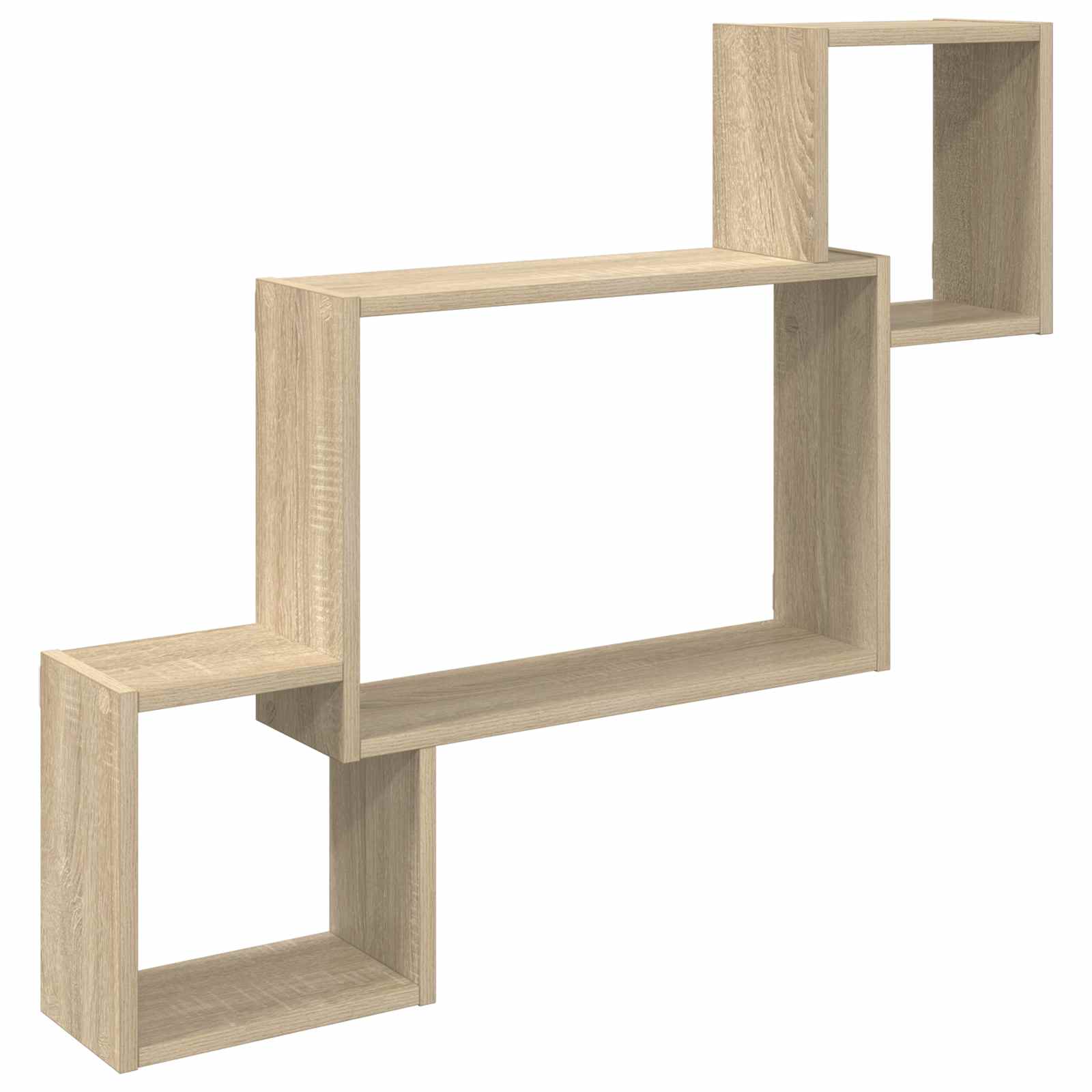 8012118_1.jpg vidaXL Stenná polica Nástenná montáž Dub sonoma 91,5 x 15 x 76 cm – Obrázok 1