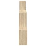 vidaXL Stenná polica Nástenná montáž Dub sonoma 91,5 x 15 x 76 cm – Obrázok 4