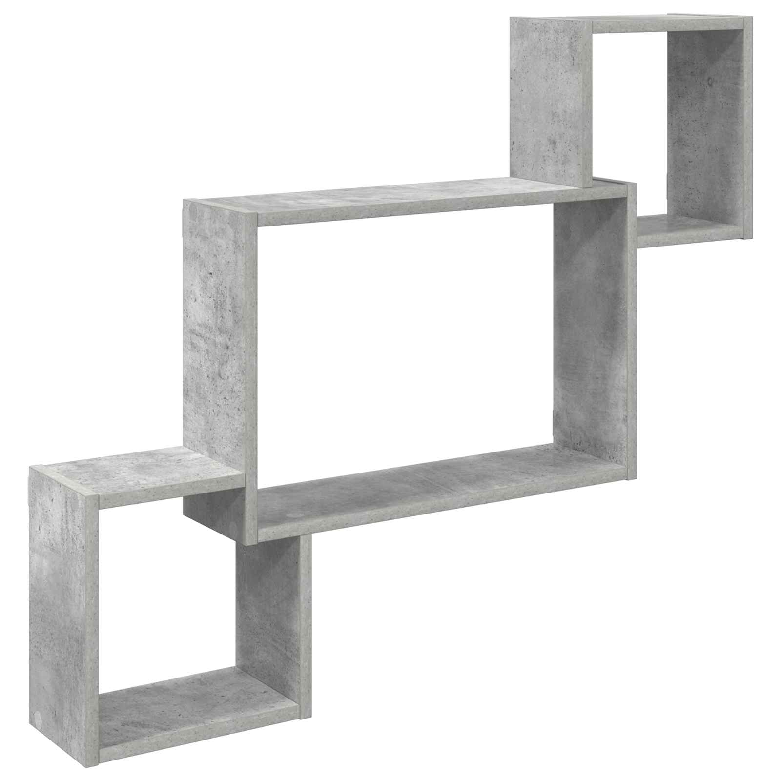 8012119_1.jpg vidaXL Stenná polica Nástenná montáž Betónovo sivá 91,5 x 15 x 76 cm – Obrázok 1