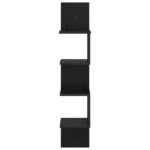 vidaXL Stenná polica Nástenná montáž Čierny dub 32 x 21 x 107 cm – Obrázok 3