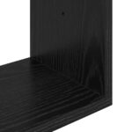 vidaXL Stenná polica Nástenná montáž Čierny dub 32 x 21 x 107 cm – Obrázok 6