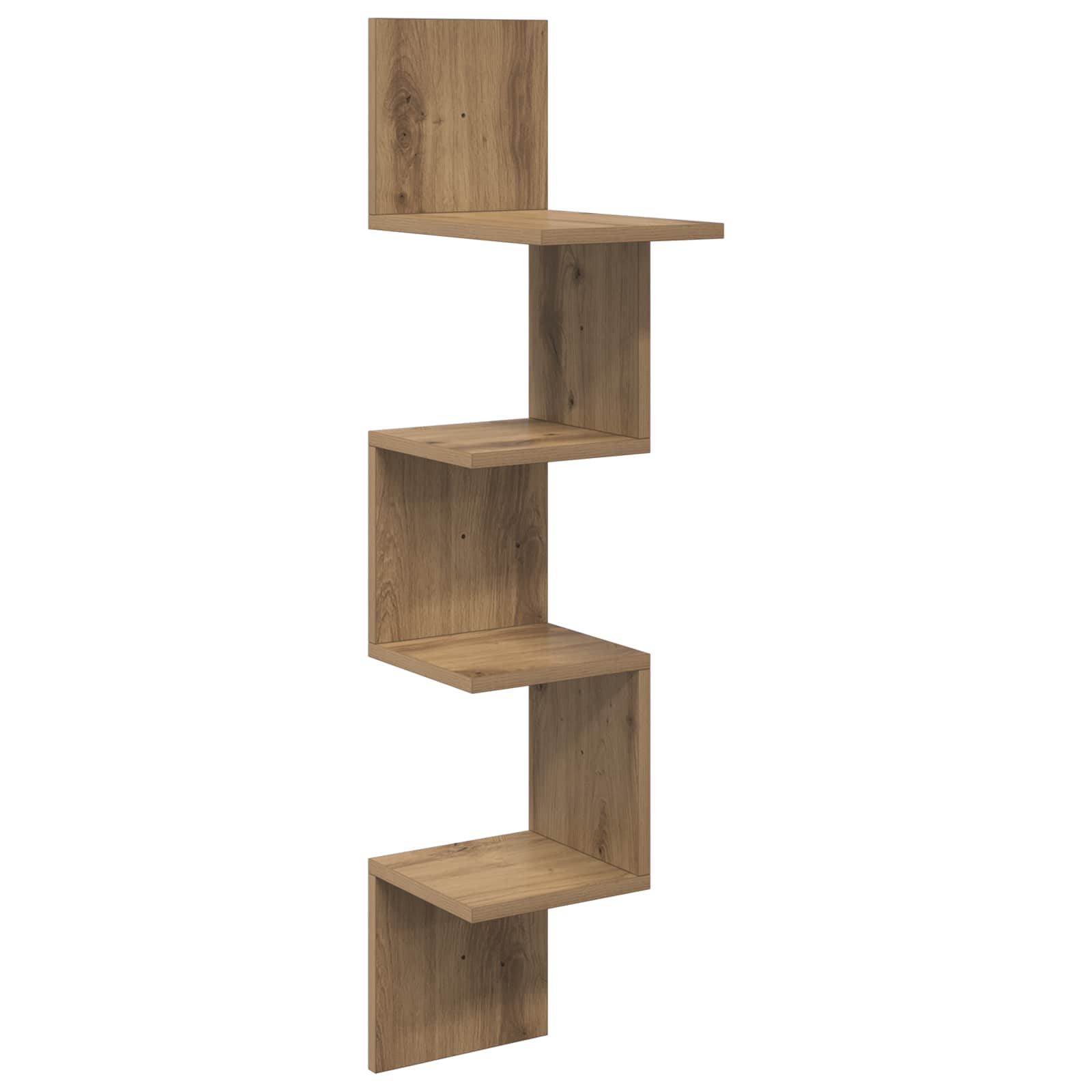 8012139_1.jpg vidaXL Stenná polica Nástenná montáž Dub artisan 32 x 21 x 107 cm – Obrázok 1