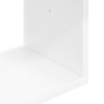 vidaXL Stenná polica Nástenná montáž Biela 95 x 20 x 69,5 cm – Obrázok 6