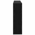 vidaXL Stenná polica Nástenná montáž Čierny dub 95 x 20 x 69,5 cm – Obrázok 4