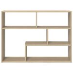 vidaXL Stenná polica Nástenná montáž Dub sonoma 95 x 20 x 69,5 cm – Obrázok 3