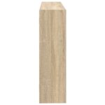 vidaXL Stenná polica Nástenná montáž Dub sonoma 95 x 20 x 69,5 cm – Obrázok 4