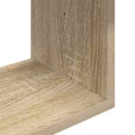 vidaXL Stenná polica Nástenná montáž Dub sonoma 95 x 20 x 69,5 cm – Obrázok 6