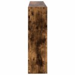 vidaXL Stenná polica Nástenná montáž Dymový dub 95 x 20 x 69,5 cm – Obrázok 4