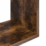vidaXL Stenná polica Nástenná montáž Dymový dub 95 x 20 x 69,5 cm – Obrázok 6