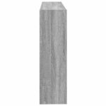 vidaXL Stenná polica Nástenná montáž Sivý Sonoma 95 x 20 x 69,5 cm – Obrázok 4