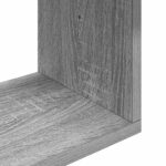 vidaXL Stenná polica Nástenná montáž Sivý Sonoma 95 x 20 x 69,5 cm – Obrázok 6