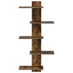 vidaXL Nástenná plávajúca polica Dymový dub 48,5 x 15 x 101 cm – Obrázok 3