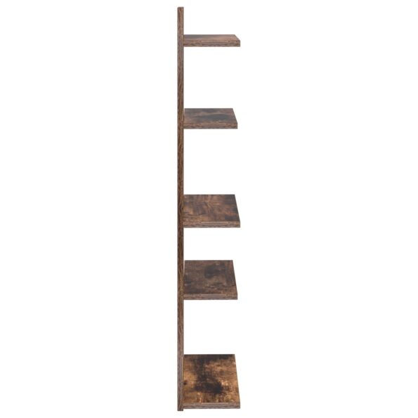 vidaXL Nástenná plávajúca polica Dymový dub 48,5 x 15 x 101 cm – Obrázok 4