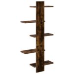 vidaXL Nástenná plávajúca polica Dymový dub 48,5 x 15 x 101 cm – Obrázok 5