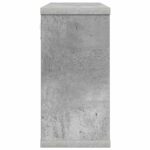 vidaXL Plávajúce police Betónovo sivá 80 x 15 x 30 cm Kompozitné drevo – Obrázok 4