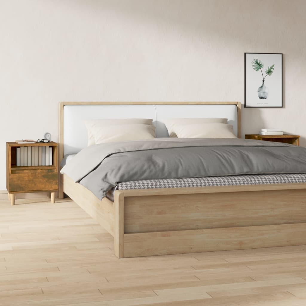 821805_1.jpg vidaXL Nočné stolíky 2 ks, dymový dub 40x35x50 cm – Obrázok 1