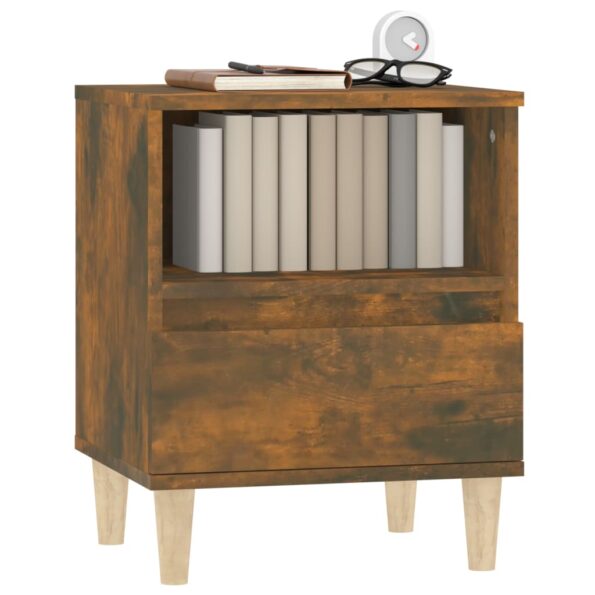 vidaXL Nočné stolíky 2 ks, dymový dub 40x35x50 cm – Obrázok 4