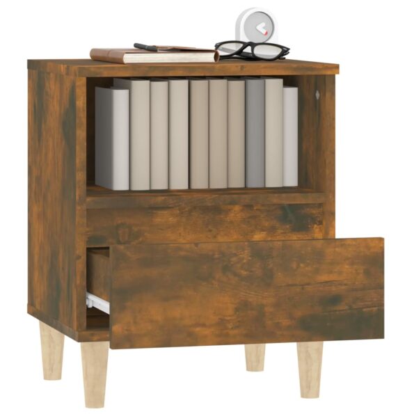 vidaXL Nočné stolíky 2 ks, dymový dub 40x35x50 cm – Obrázok 5