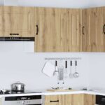 vidaXL Kuchynská nástenná skrinka „Kalmar“ z dubového dreva Artisan, intenzívne drevo – Obrázok 3