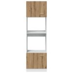 vidaXL Mikrovlnná skrinka Lyon Artisan Oak 60x57x207 cm, technicky upravené drevo – Obrázok 6