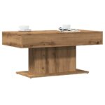 vidaXL Konferenčný stolík, dubový, 96x50x45 cm, imitácia dreva