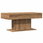 vidaXL Konferenčný stolík, dubový, 96x50x45 cm, imitácia dreva – Obrázok 6