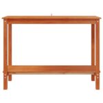 vidaXL Konzolový stôl Vosková Hnedá 110 x 40 x 80 cm Masívna borovica – Obrázok 5