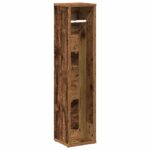 vidaXL Kúpeľňová skrinka s držiakom na rolky, staré drevo 20,5x20x90 cm – Obrázok 2