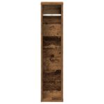 vidaXL Kúpeľňová skrinka s držiakom na rolky, staré drevo 20,5x20x90 cm – Obrázok 4