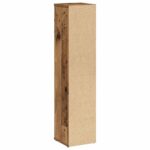 vidaXL Kúpeľňová skrinka s držiakom na rolky, staré drevo 20,5x20x90 cm – Obrázok 6