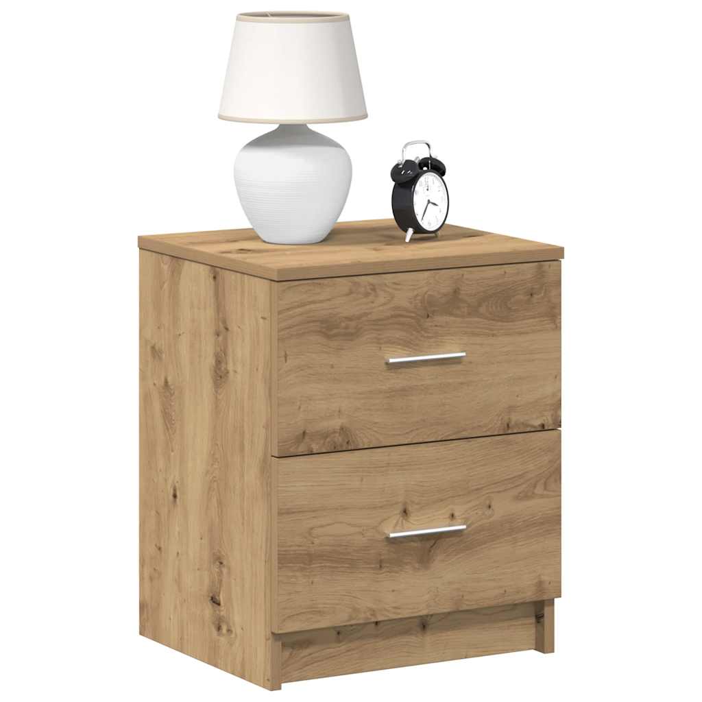 858802_1.jpg vidaXL Nočné stolíky 2 ks s 2 zásuvkami, remeselnícky dub 40x36x50 cm – Obrázok 1