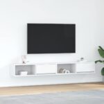 vidaXL TV skrinky 2 ks biele 100x31x25,5 cm, z umelého dreva