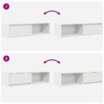 vidaXL TV skrinky 2 ks biele 100x31x25,5 cm, z umelého dreva – Obrázok 10